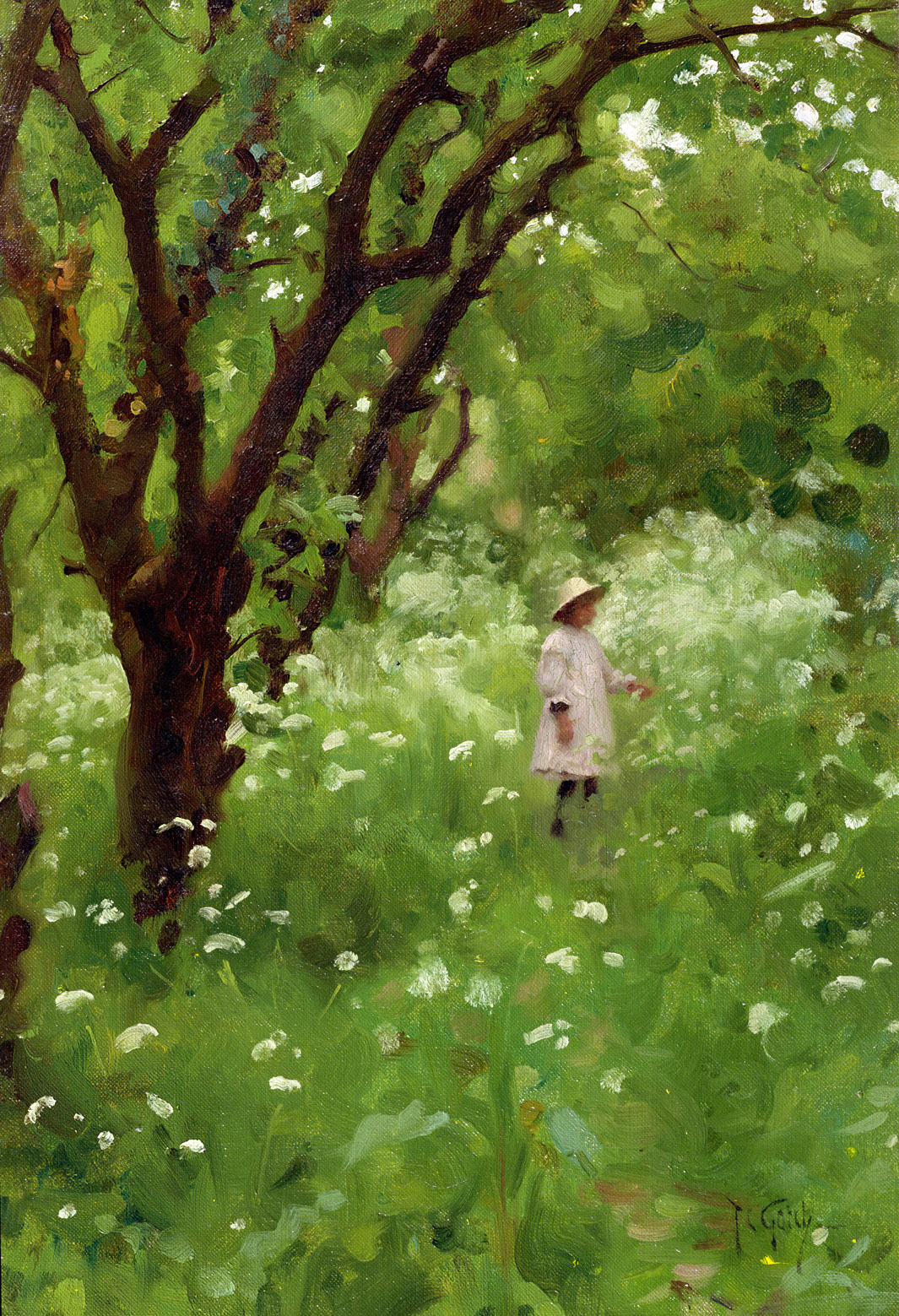 The Orchard, by Thomas Cooper Gotch, 1887.