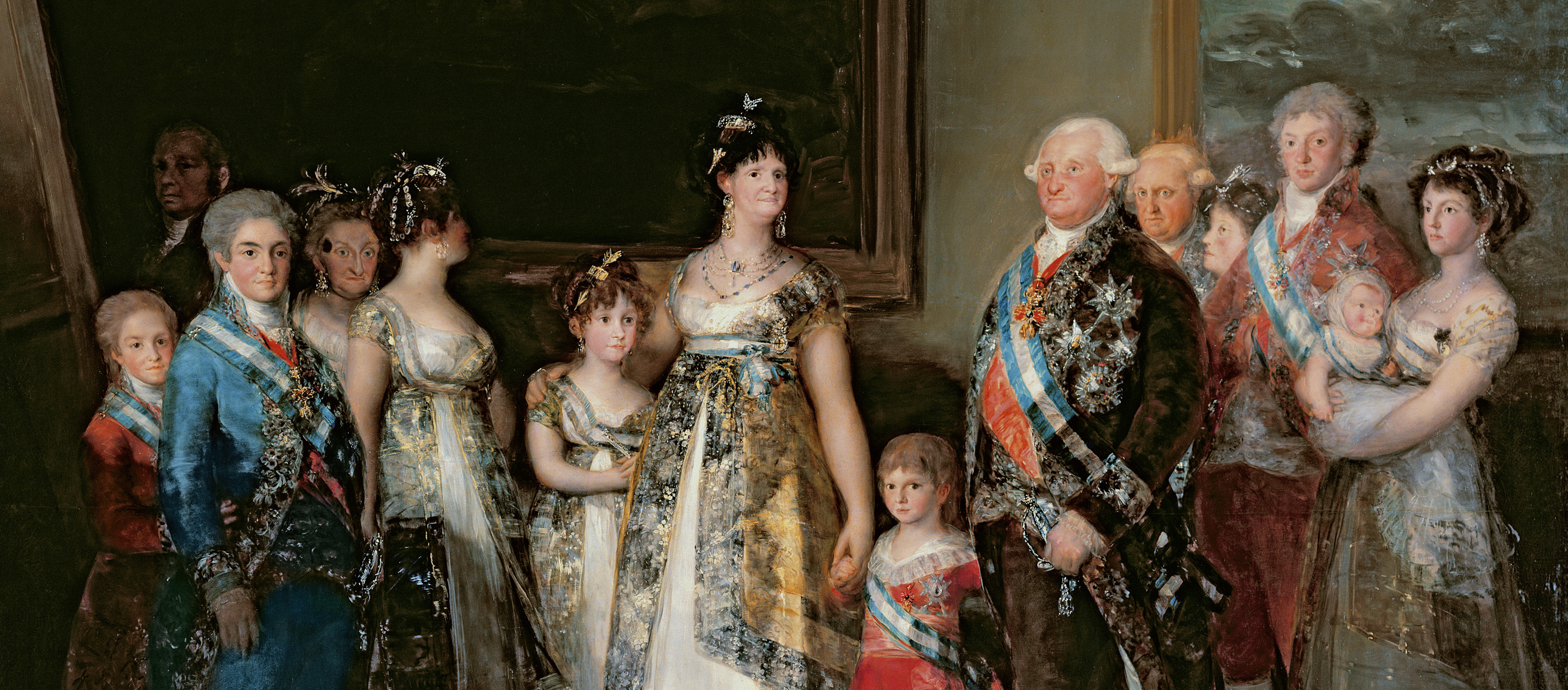 Charles IV and His Family, by Francisco José de Goya y Lucientes, 1800. Prado Museum, Madrid.
