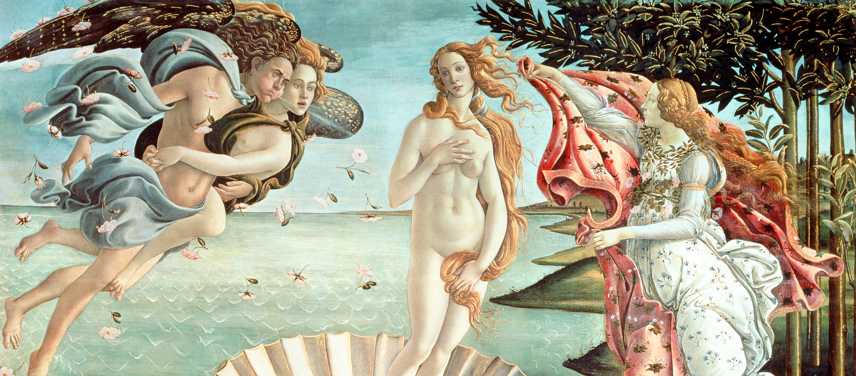 The Birth of Venus, by Sandro Botticelli, c. 1485. Uffizi Gallery, Florence.