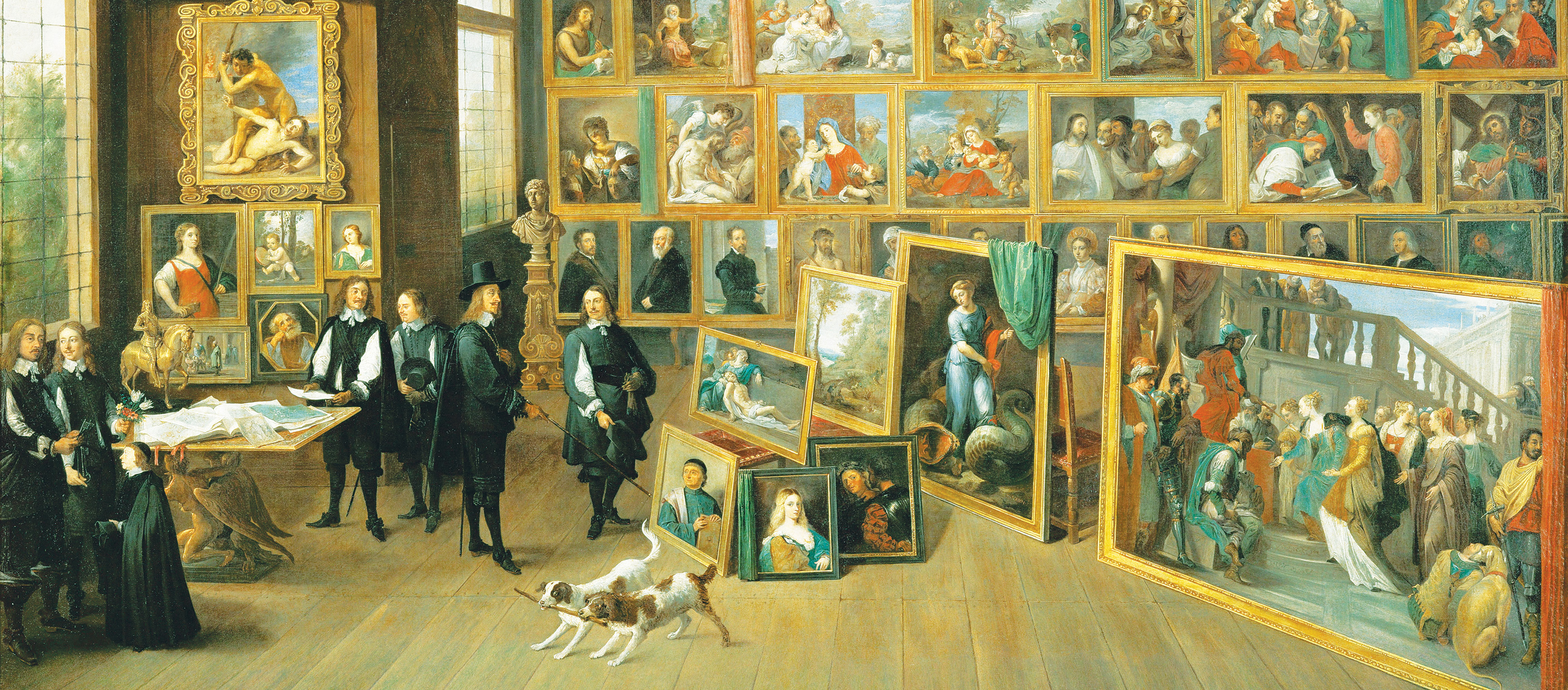 Archduke Leopold Wilhelm in his Gallery in Brussels, by David Teniers the Younger, c. 1651. Kunsthistorisches Museum, Vienna, Austria.