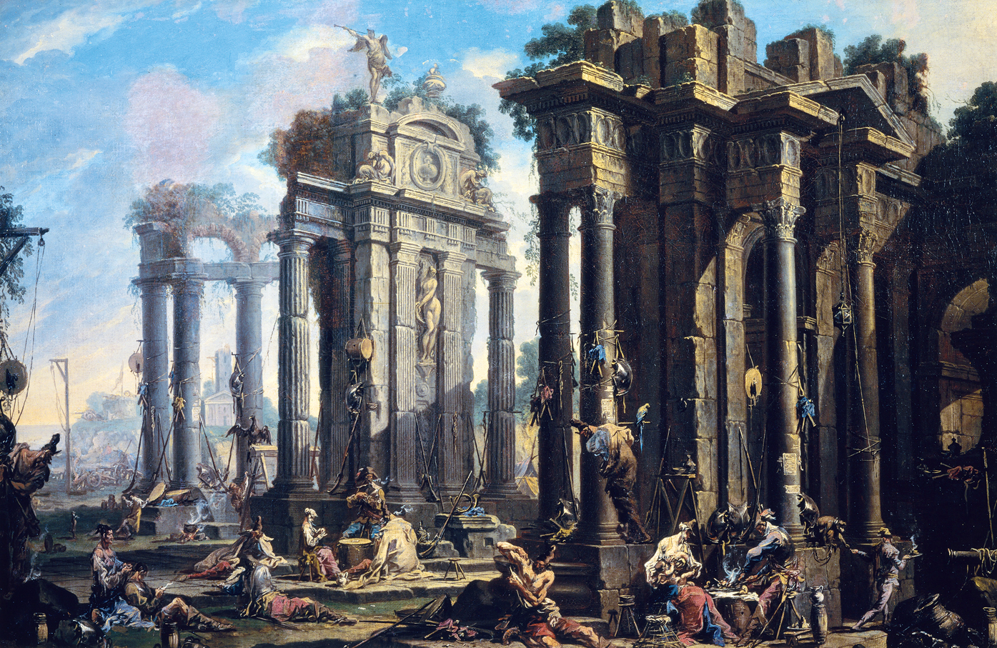 Halt of the Brigands, by Alessandro Magnasco, c. 1710. Hermitage Museum, Saint Petersburg, Russia.