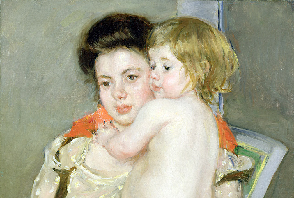 “Reine Lefebvre Holding a Nude Baby” (detail), by Mary Cassatt, 1902. Worcester Art Museum, Massachusetts.