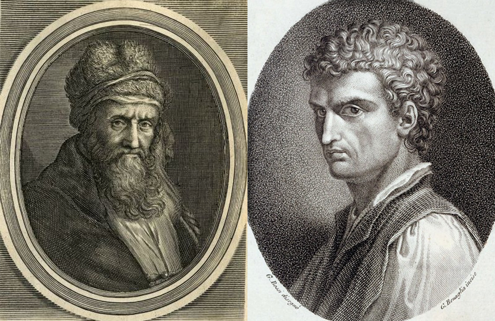 Diogenes Laertius and Leon Battista Alberti.