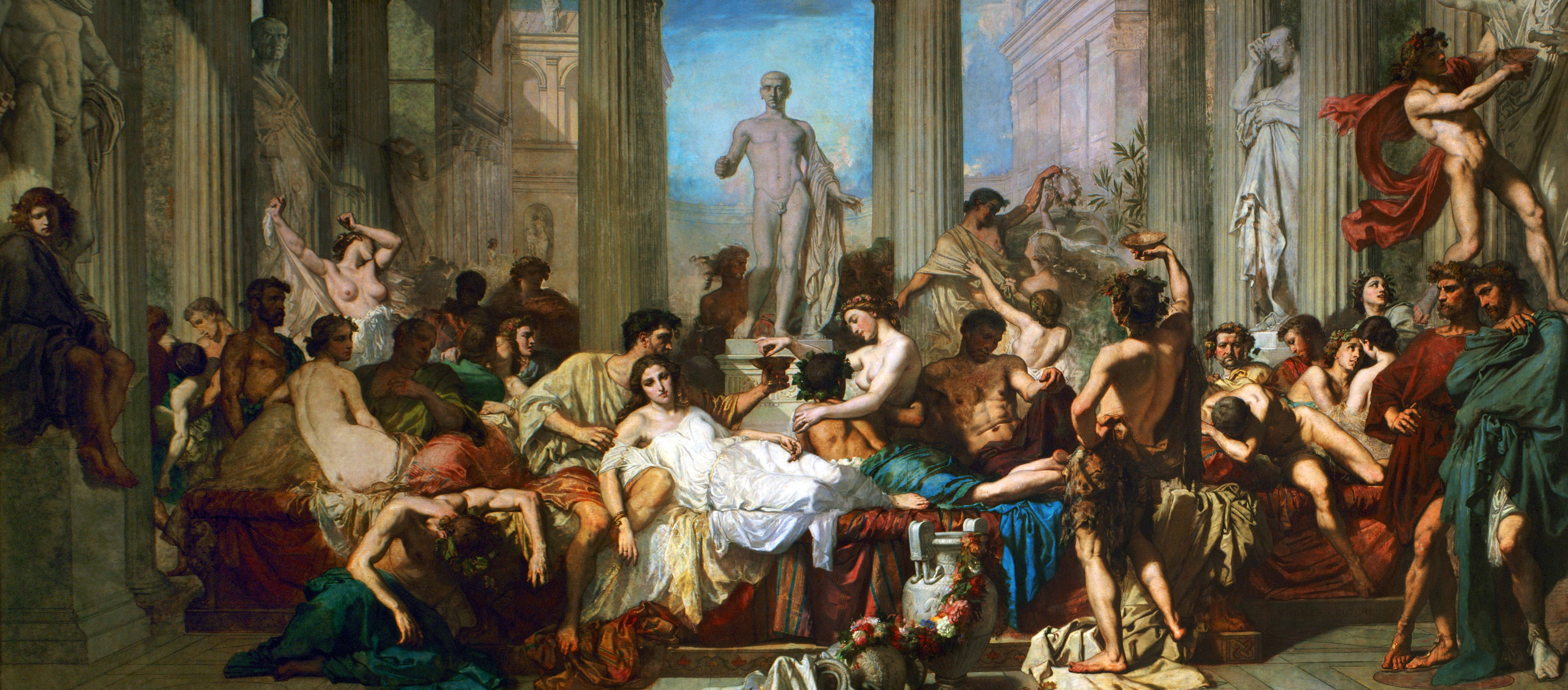 The Decadence of the Romans, by Thomas Couture, 1847. Musée d'Orsay, Paris. 