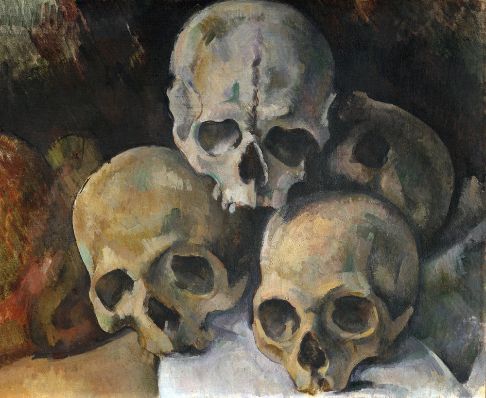 Pyramid of Skulls, by Paul Cézanne, c. 1899.