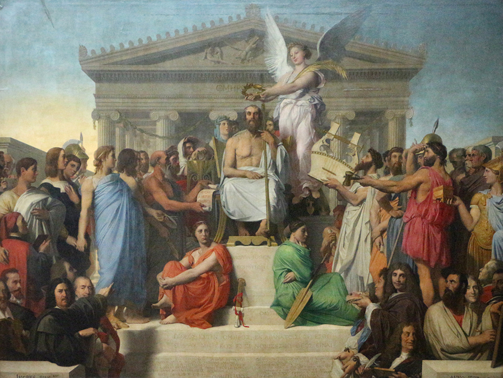 The Apotheosis of Homer, by Jean-Auguste-Dominique Ingres, 1827.