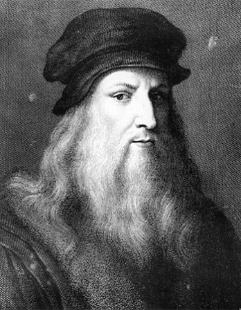 Italian artist, engineer, and scientist Leonardo da Vinci.