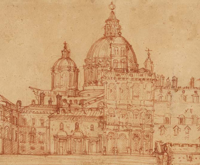 View of Saint Peter's, by Federico Zuccaro, 1603. 