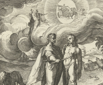 Prometheus Forms Man and Animates Him with Fire from Heaven, by Hendrik Goltzius, 1589.