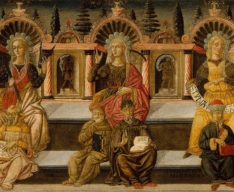 The Seven Liberal Arts, by Giovanni di ser Giovanni Guidi, c. 1460. Museu Nacional d'Art de Catalunya, Barcelona, Spain.