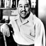 Photograph of African-American poet and writer Langston Hughes.