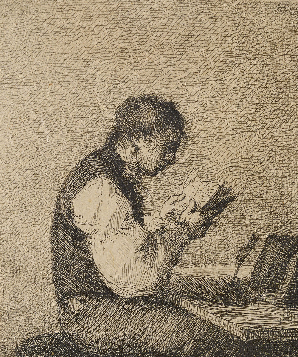 Young Man Reading, by Michal Plonski, 1802. The Minneapolis Institute of Art, Gift of Elizabeth, Julie, and Catherine Andrus in memory of John and Marion Andrus.